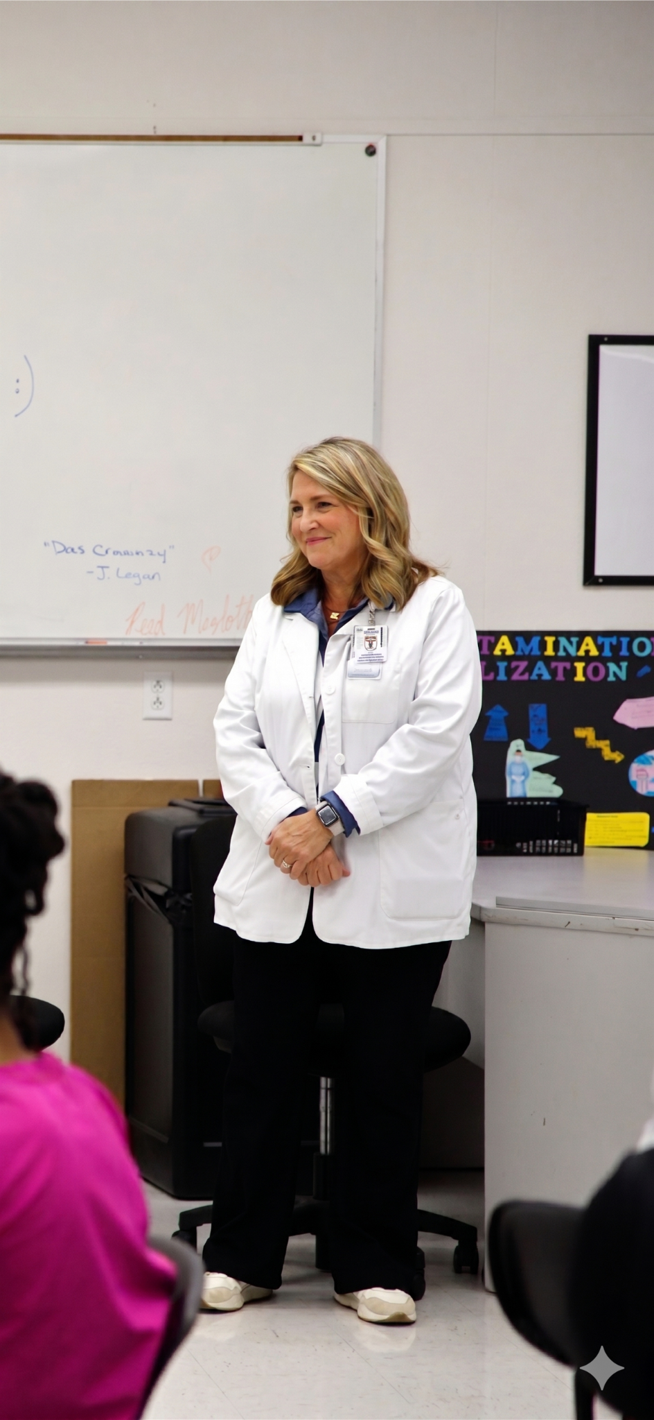 Shira Graham teaching a nursing class
